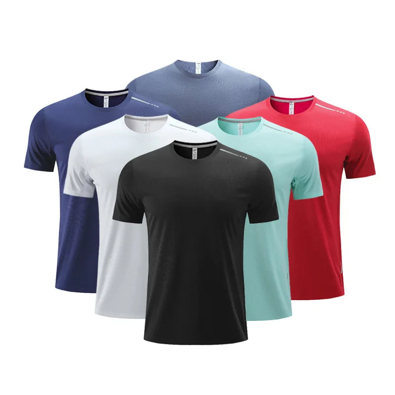 MenT-shirt Blank Plain Material Casual Wholesale Custom 100% Polyester Silk Style With Custom Logo Screen Printing White Black