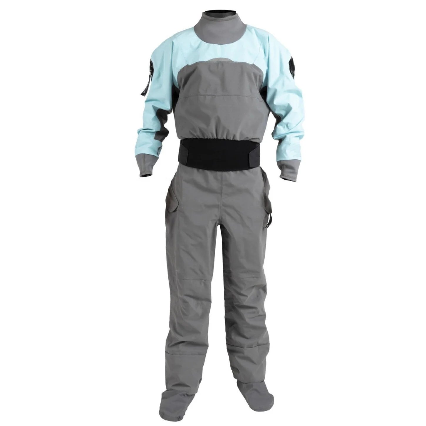 Professional Adults' Waterproof Breathable Anti-UV Taslon Dry Suit with Front Logo Full Rescue Sportswear for Water Sports
