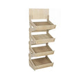 Supermarket Pos Wooden Floor Display Rack for Vegetable&fruits