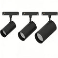 Modern Cylindrical Aluminum COB LED Track Spotlight 7W/12W/20W/25W for Office & Commercial Lighting
