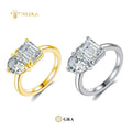 3CT S925 Silver Moissanite Diamond Lucky Wedding Womens Ring Women Wedding Ring Moissanite Ring Women
