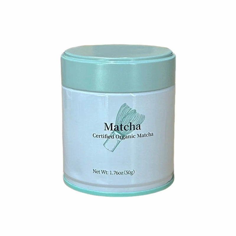 Wholesale Custom Round Metal Packaging Tin Cans Tea Tin Screw Lid Airtight Matcha Tin