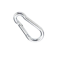 BT-245 80mm Chrome Silver Carabiner Bulk 6mm Zinc Spring Clips Galvanized 60mm Zinc Snap Hook Snaps for Car Inch Bulk Steel