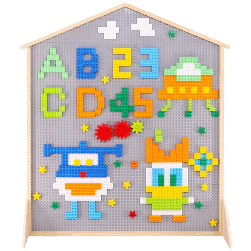Diy Creativity Educational Plastic Toy Building Blocks Play Set 992pcs Building Block Wall for Kids