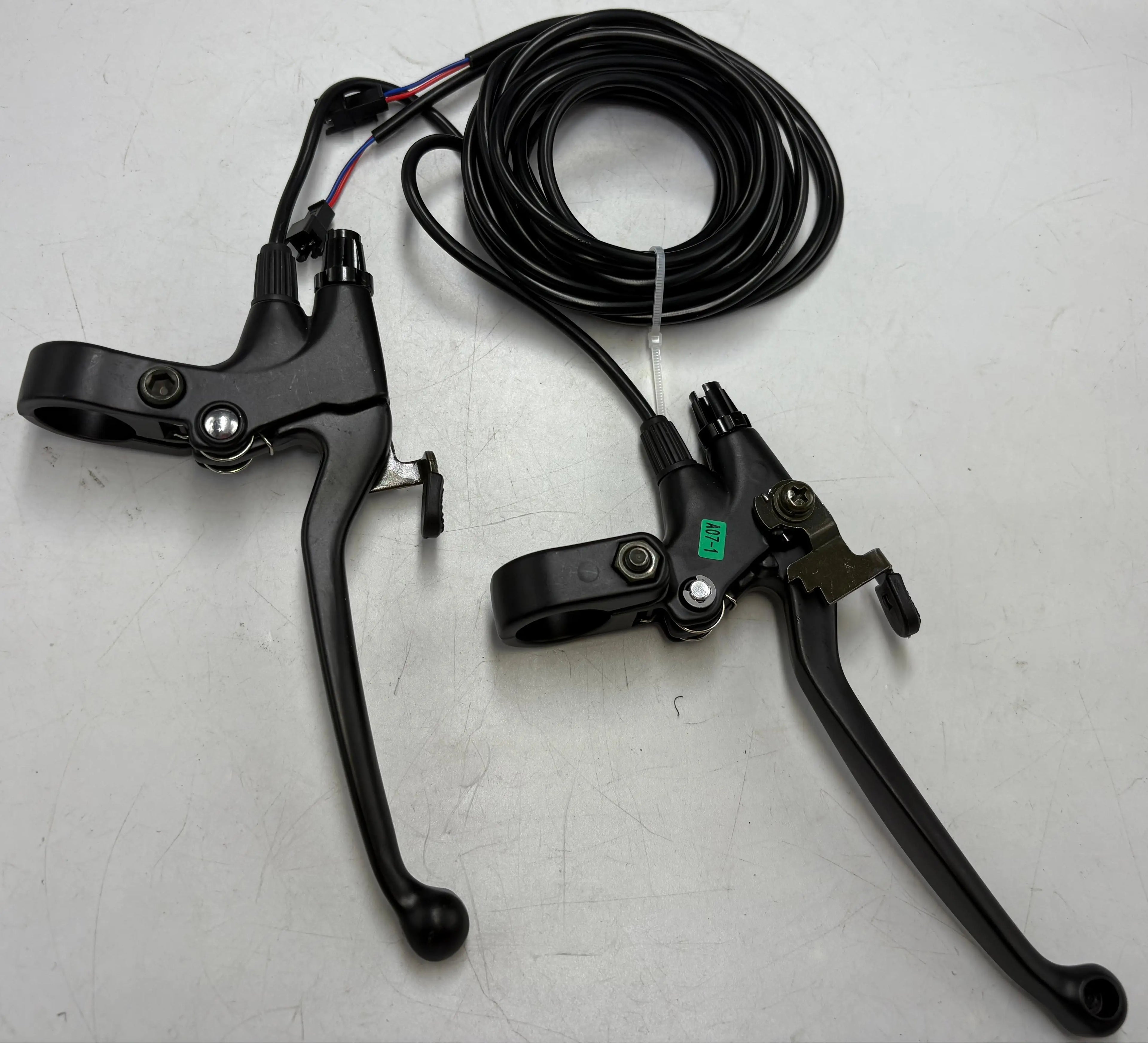 All Aluminum Brake Lever With Stop/Parking Button EBS Brake Cut Off Power&Brake for Electric Bike Scooter MTB Trike Mobility