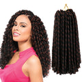AliLeader 14" Soft Dread Locks Crochet Hair Straight Faux Locs Twist Hair Dreadlocks