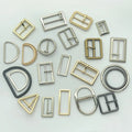 Metal Zinc Alloy Pin Belt Buckle Handbag Double D Ring Buckle Bag Parts & Accessories MegaBDM