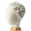 Handmade Bridal Tiara Ceramic Flowers Freshwater Pearls Hair Band Wedding Jewelry Crown Women Headband
