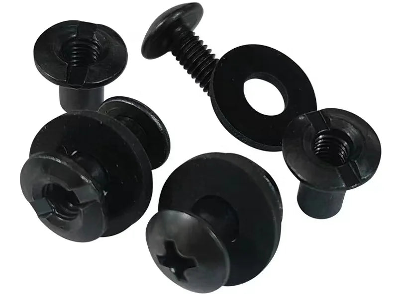 High Strength Slotted Nut Holster Binding Screws Stainless Steel Flat Head Stationery Clasp Furniture Chicago Screw