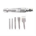 Pneumatic Scaling Gas Shovel Chisel Sculpture Pry Oysters Shell With 5 Chisels Micro Air Flux Chipper Engrave Tools