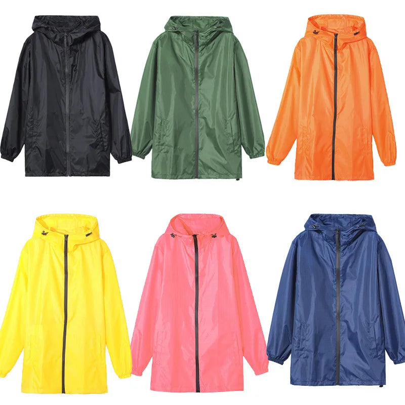 High Waterproof Rate Rain Coat Hooded Rain Jacket Customized Hood Rain Poncho