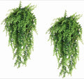 Wholesale Home Decor Artificial Grass Vines Plastic Hanging Plant with Greenery Leaves for Interior Design