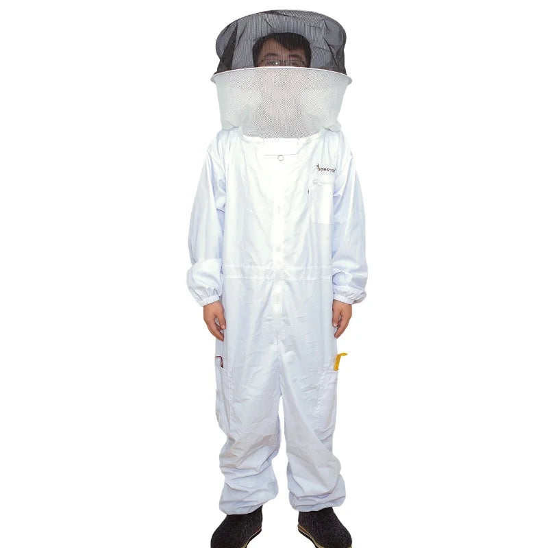 Good Quality 100% Cotton Round Veil Beekeeping Suit Bee Keeper Suit