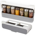 Household Kitchen Spice Storage Rack Organizer Set Turntable Rotating Spice Jar Organizer Drawer with Glass Hot Sell