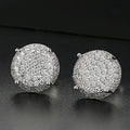 Hot Sale European and American Jewelry Accessories Hip-hop Fashion Zircon Men's Earrings Wholesale