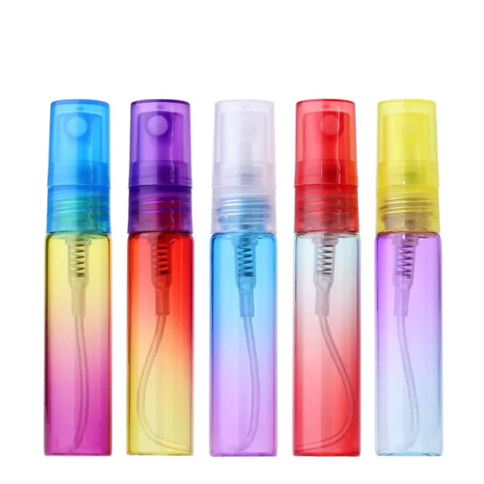 Wholesale Spray Bottles 5ml Gradient Cosmetic Packaging Mini Small Portable Perfume Glass Spray Bottle