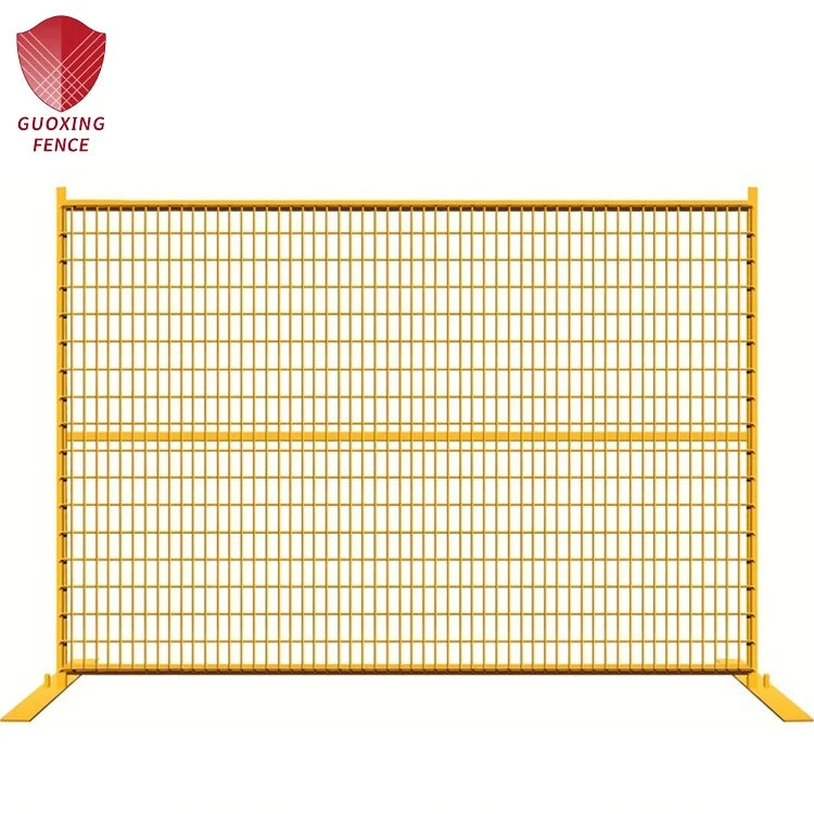 Heavy Duty Powder Coated 8ft X 10ft Canadian Style Temporary Construction Site Security Fencing Panels