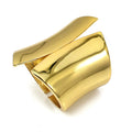 Wholesale Wide Large Metal Jewelry Silver Plated Big Cuff Bangle Bracelet Punk Simple Bangles for Women