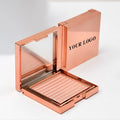New Arrivals Private Label Long Lasting Rose Gold Powder Vegan Highlight Waterproof Shimmer Glitter Highlighter Palette Makeup