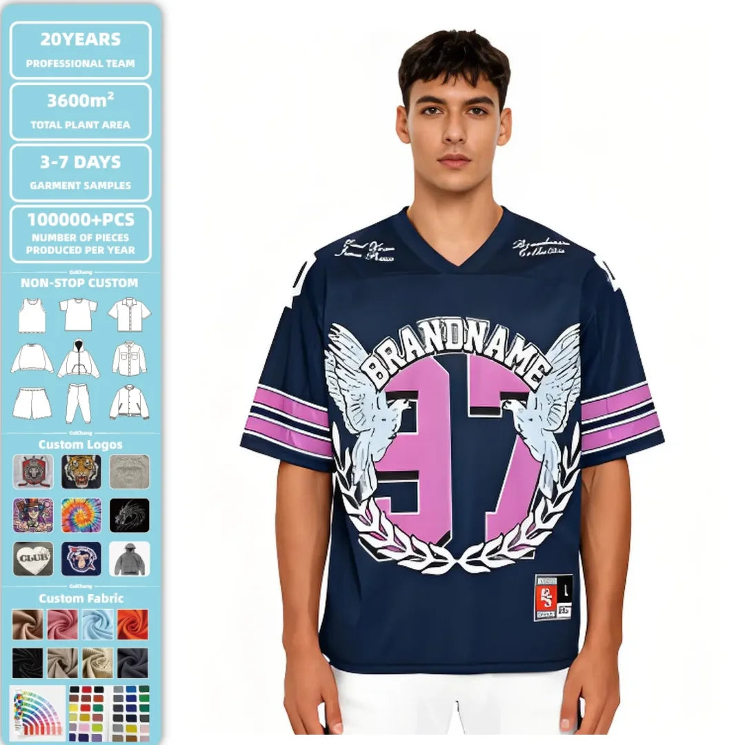 Men's Retro Sport Tee | Oversized V-Neck T-Shirt with Cartoon Graphic Unisex Loose Fit Streetwear for Casual Wear