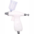 BT-105 Compact White Eco-Friendly Dual Action 0.3mm Nozzle Airbrush Machine Cake Art Food-Safe Gravity Spraying Tool Home Bakers