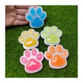 Glow in Dark Bear Cat Dog Paw Print Flat Back Resin Cabochon Luminous for Bows Hair Deco Parts