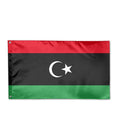 Wholesale 100% polyester flying election flag 3 * 5FT knitted digital printed outdoor flag Libya election flag banner
