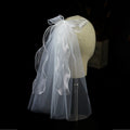 IVANHOE New Factory Direct Sales White Bow Short Wedding Dress Travel Bride Headdress Veil Accessories