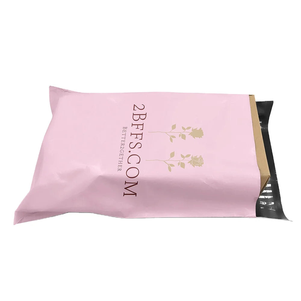 Custom logo Printed Perfect Printing pink Poly Mailer Envelope Shipping  Plastic Packing Mailing Bags