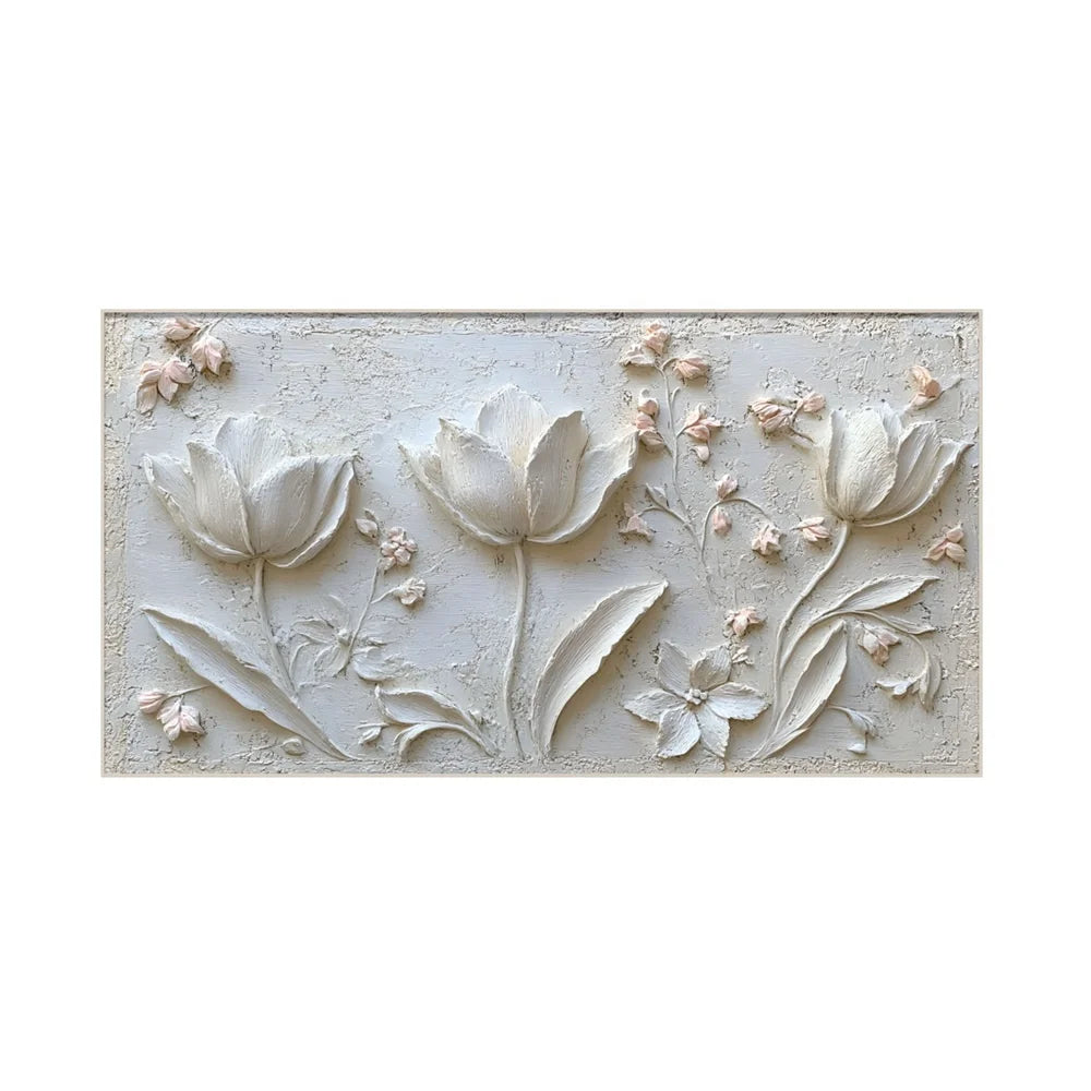 Factory Customized Realistic Flower Design Wall Artwork Handmade Painting