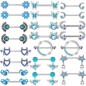 New Sexy Medical Steel Body Nipple Piercing Stainless Steel Nipple Ring Jewelry