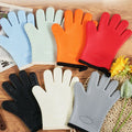 Kitchen Baking & BBQ Tools Food Grade Silicone Oven Mitts & Gloves Dotted Style Heat Resistant Accessories Thickened