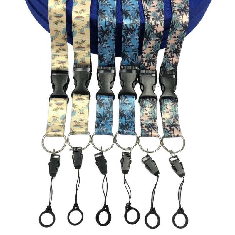 Rubber Silicon Ring O Ring Lanyard Hot Sale Custom Logo Polyester Digital Printing Gravure Printing Offset Printing