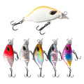 ABS Plastic Hard Crank Bass Fishing Lure Freshwater Deep Diving Minnow Lure Printed Artificial Hard Bait