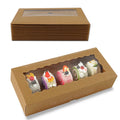 Wedding Favors Paper Donut Cookie Packaging Boxes with clear Window for Bakery Cake Shops Gift Box Cake Box