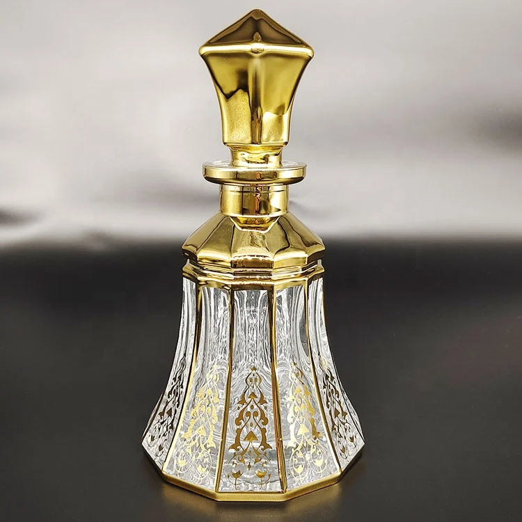 M1 Wholesale Luxury Vial Bulk Perfume 150ml Gold Decanter Display Bottle Perfume Oil Bottle