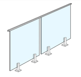 ALD Glass Balcony Railing Stainless Steel Glass Spigots 2205 Spigots Glass Stair Railing