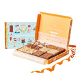 Personalized Mini Paper Square Cookie Puffs Birthday Chocolate Brownie Packaging Box