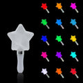 15 Colors Star Shaped LED Light up Neon Flashing Glow Stick for Concert Cheer Carnival Holiday Evening Event Party Supplies