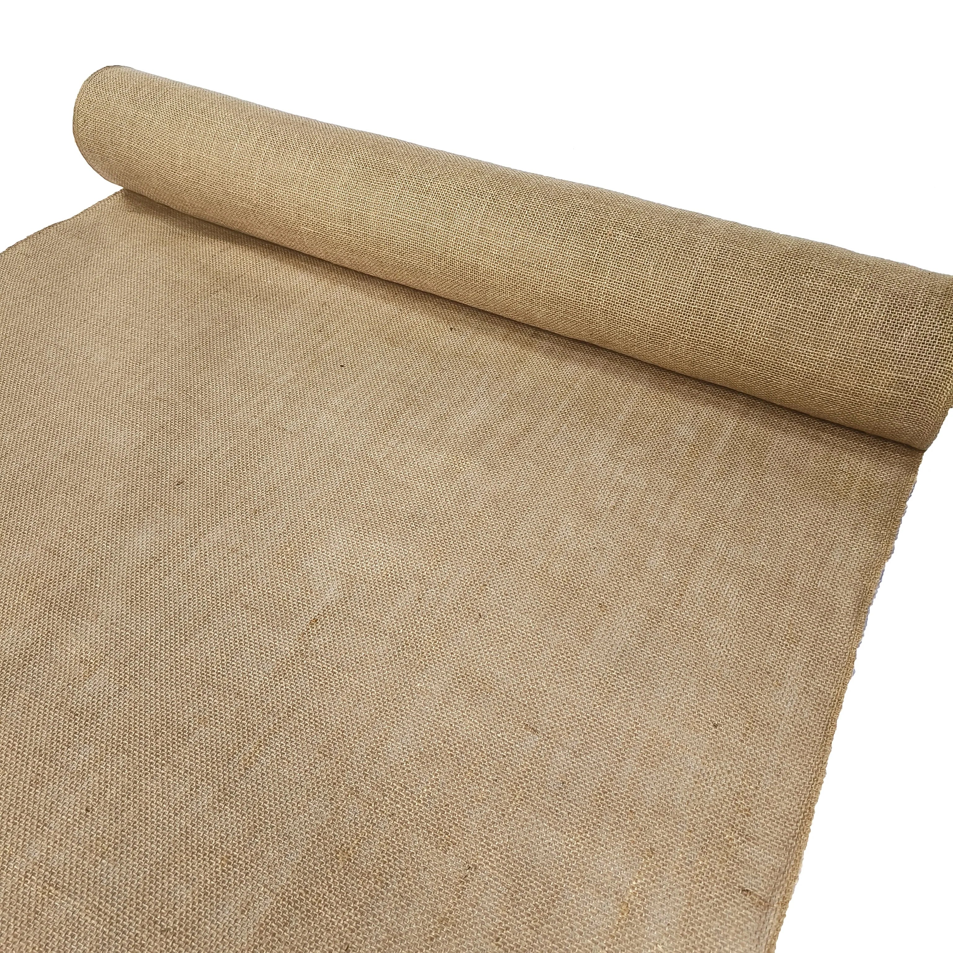 40-Inch Natural 100% Jute Fabric Burlap Wedding Aisle Runner Roll for Covering and Upholstery Use for Girls