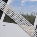 Zhuji Natural 3.5-4mm White Freshwater Pearls Rice Shape Third Party Appraisal China for Jewelry Making MegaBDM
