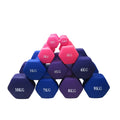 Factory Direct Supply Commercial Gym Equipment Strength Fitness Hexagonal Vinyl Rubber Coated Dumbbell