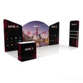 TANFU 3 X 6 Backdrop Exhibition System Booth Trade Show Display Stand with Aluminum & Fabric Custom Color Easy Setup