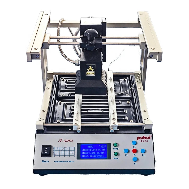 Digital 3 in 1 Rework Station Puhui T890i BGA IR Heating Rework Station for PC North-south Bridge Chip Pcb Desoldering Station MegaBDM