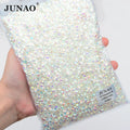JUNAO Bulk Packing SS3-SS50 120 Colors Glass Strass Gems Flatback Diamond Crystal AB Rhinestones for Decoration