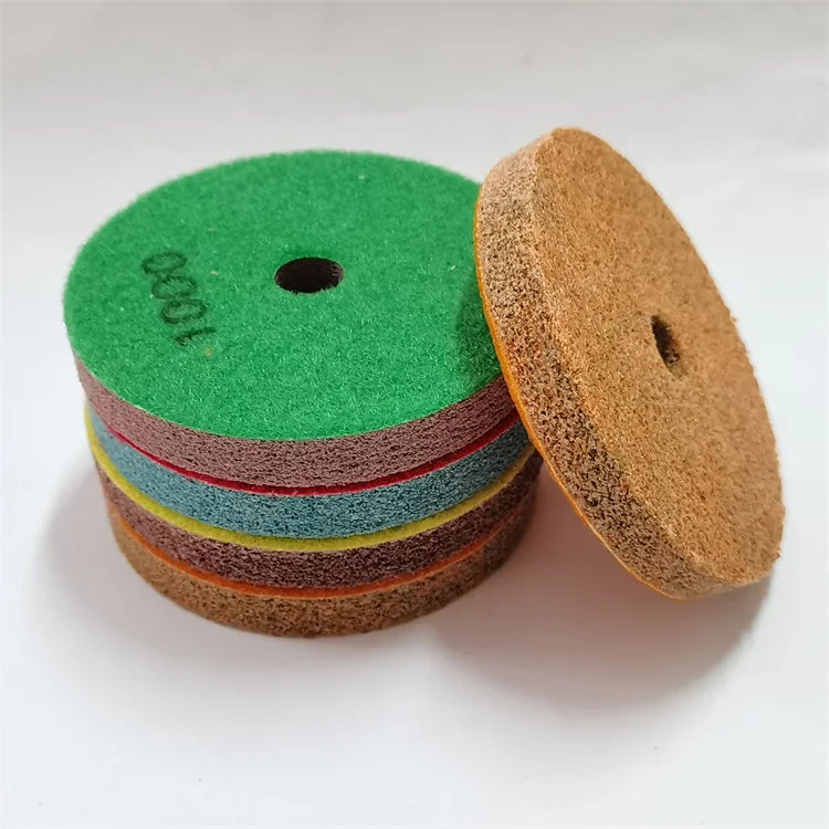 Factory 4 Inch 100mm Polishing Pads Polisher Pads Sponge Diamond Granite Marble Quartz Porcelain Stone