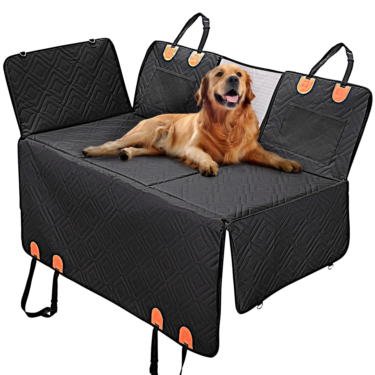 Luxury Dog & Cat Car Seat Cover Waterproof Oxford Pet Mat for Back Seat Cover Car