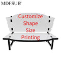MDFSUB Eco-Friendly Painted Memorial Photo Bench Sublimation Blank White MDF Protective Films