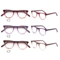 Wholesale High-quality Custom Logo Classic Print Progress Adjust Magnifying Unisex Acetate Reading Glasses for Women Men 1.5 2.0