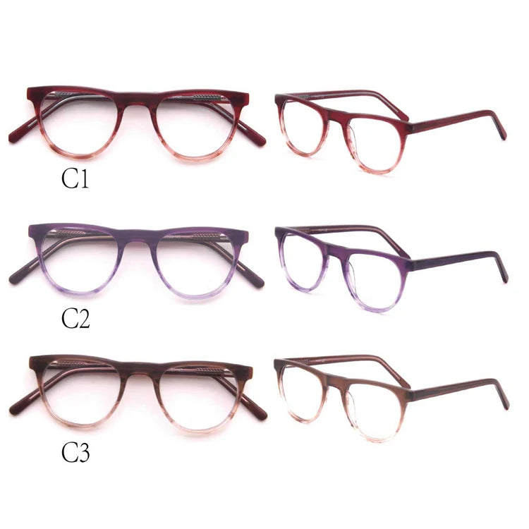 Wholesale High-quality Custom Logo Classic Print Progress Adjust Magnifying Unisex Acetate Reading Glasses for Women Men 1.5 2.0